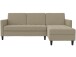 Schlafsofa >Palermo< in Cappuccino, Leinenstoff-Optik - 213x82x154cm (BxHxT)