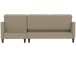 Schlafsofa >Palermo< in Cappuccino, Leinenstoff-Optik - 213x82x154cm (BxHxT)