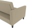 Schlafsofa >Palermo< in Cappuccino, Leinenstoff-Optik - 213x82x154cm (BxHxT)