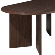 Esstisch >Wien< in Walnuss Dekor braun, MDF - 160x76x90cm (BxHxT)