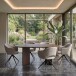 Esstisch >Wien< in Walnuss Dekor braun, MDF - 160x76x90cm (BxHxT)