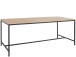 Esstisch >Kiel< in Eiche Dekor natur, MDF/Metall - 200x76x100cm (BxHxT)