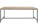 Esstisch >Kiel< in Eiche Dekor natur, MDF/Metall - 200x76x100cm (BxHxT)