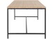 Esstisch >Kiel< in Eiche Dekor natur, MDF/Metall - 200x76x100cm (BxHxT)