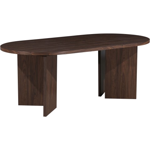 Esstisch >Wien< in Wallnuss Dekor braun, MDF - 200x76x100cm (BxHxT)