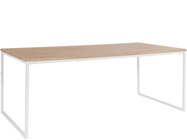 Esstisch >Messina< in Eiche Dekor Natur, MDF/Metall - 200x76x100cm (BxHxT)