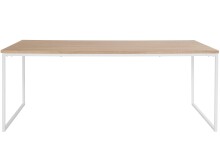 Esstisch >Messina< in Eiche Dekor Natur, MDF/Metall - 200x76x100cm (BxHxT)