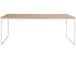 Esstisch >Messina< in Eiche Dekor Natur, MDF/Metall - 200x76x100cm (BxHxT)