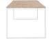 Esstisch >Messina< in Eiche Dekor Natur, MDF/Metall - 200x76x100cm (BxHxT)