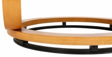 Relaxsessel >Porto< inkl. Hocker, Rot, Mikrofaser/Holz - 67x103x85cm (BxHxT)