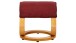 Relaxsessel >Porto< inkl. Hocker, Rot, Mikrofaser/Holz - 67x103x85cm (BxHxT)