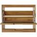Schuhschrank >Essen< mit 3 Klappen in Eichenoptik - 60x125x24cm (BxHxT)