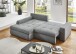Polsterecke >Luno< Stauraum+Schlaffunktion, Cord grau - 241x89x175cm (BxHxT)