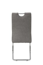 Freischwinger >ALINA S< (2er-Set) mit Griff, Bezug Grau - 43x98x59 (BxHxT)