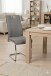 Freischwinger >ALINA S< (2er-Set) mit Griff, Bezug Grau - 43x98x59 (BxHxT)