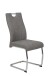 Freischwinger >ALINA S< (2er-Set) mit Griff, Bezug Grau - 43x98x59 (BxHxT)
