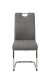 Freischwinger >ALINA S< (2er-Set) mit Griff, Bezug Grau - 43x98x59 (BxHxT)