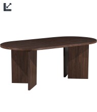 Esstisch >Wien< in Wallnuss Dekor braun, MDF -...