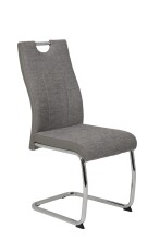 Freischwinger >ALINA S< (4er-Set) mit Griff in Grau - 43x98x59 (BxHxT)