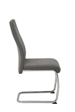 Freischwinger >ALINA S< (4er-Set) mit Griff in Grau - 43x98x59 (BxHxT)