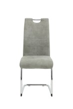 Freischwinger >FLORA II S< (2er-Set) mit Griff in Vintage Grau - 43x98x59 (BxHxT)