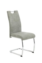 Freischwinger >FLORA II S< (2er-Set) mit Griff in Vintage Grau - 43x98x59 (BxHxT)