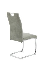 Freischwinger >FLORA II S< (2er-Set) mit Griff in Vintage Grau - 43x98x59 (BxHxT)