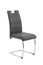 Freischwinger >FLORA II S< (2er-Set) mit Griff, in Vintage Anthrazit - 43x98x59 (BxHxT)
