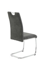 Freischwinger >FLORA II S< (2er-Set) mit Griff, in Vintage Anthrazit - 43x98x59 (BxHxT)