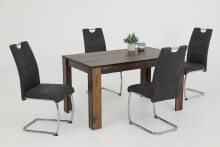 Freischwinger >FLORA II S< (2er-Set) mit Griff, in Vintage Anthrazit - 43x98x59 (BxHxT)