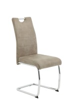 Freischwinger >FLORA II S< (2er-Set) mit Griff in Vintage Beige - 43x98x59 (BxHxT)