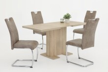 Freischwinger >FLORA II S< (2er-Set) mit Griff in Vintage Beige - 43x98x59 (BxHxT)