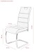 Freischwinger >FLORA II S< (4er-Set) mit Griff, in Vintage Grau - 43x98x59 (BxHxT)