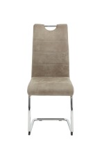 Esszimmerstuhl >FLORA II S< (4er-Set) mit Griff in Vintage Beige - 43x98x59 (BxHxT)
