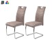 Freischwinger >FLORA II S< (2er-oder 4er Set) mit Griff, Bezug Vintage grau, beige oder anthrazit - 43x98x59 (BxHxT)