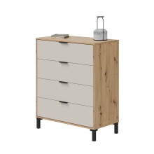 Kommode >LOIRA< in Asteiche / Kaschmir - 77,5x94x40...