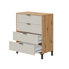 Kommode >LOIRA< in Asteiche / Kaschmir - 77,5x94x40...