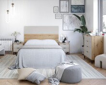 Kommode >LOIRA< in Asteiche / Kaschmir - 77,5x94x40 (BxHxT)