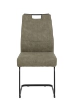 Freischwinger >KERSTIN S< (2er-Set) Federkorb,Griff, in Schlamm - 49x100x61 (BxHxT)