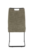 Freischwinger >KERSTIN S< (2er-Set) Federkorb,Griff, in Schlamm - 49x100x61 (BxHxT)