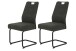 Freischwinger >KERSTIN S< (2er-Set) Federkorb, Griff, Vintage Anthrazit - 49x100x61 (BxHxT)