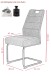Freischwinger >KERSTIN S< (4er-Set) Federkorb, Griff, Vintage Anthrazit - 49x100x61 (BxHxT)