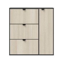 Schuhschrank >GARONA< Schuhkipper, Anthrazitgrau /...