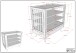 Babymöbel-Set >Buche massiv< in weiß lackiert - 144x60x74 (BxHxT)