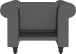 Sessel >Firenze< mit Verstellung, PU-Kunstleder grau - 111x83x87cm (BxHxT)
