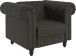 Sessel >Firenze< mit Verstellung, Mikrofaser grau - 111x83x87cm (BxHxT)