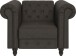 Sessel >Firenze< mit Verstellung, Mikrofaser grau - 111x83x87cm (BxHxT)