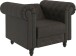 Sessel >Firenze< mit Verstellung, Mikrofaser grau - 111x83x87cm (BxHxT)