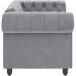 Sessel >Firenze< mit Verstellung, Samt hellgrau - 111x83x87cm (BxHxT)