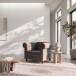Sessel >Firenze< mit Verstellung, Samt anthrazit - 111x83x87cm (BxHxT)
